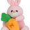 Thumbnail: Hungry Rabbit, A Pastel Bunny Plush with Carrot	 for Your Promo