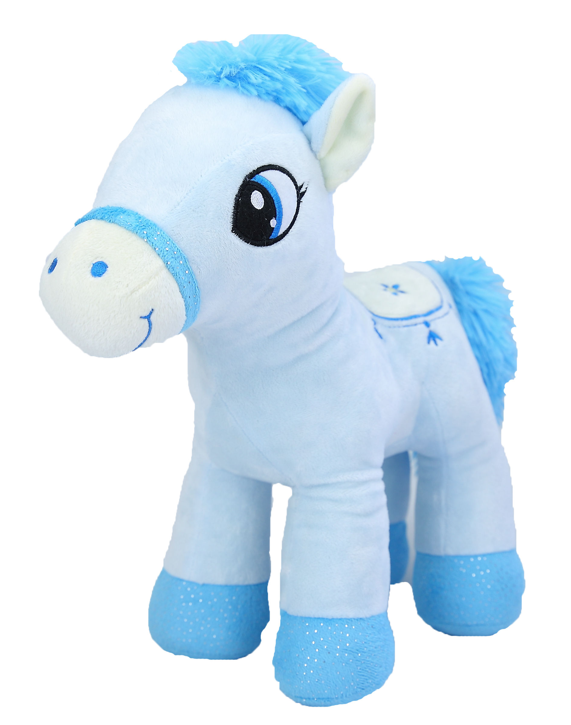 Saddled Up Pony, A Custom Plush Horse with Saddle and Bridle	 for Your Promo