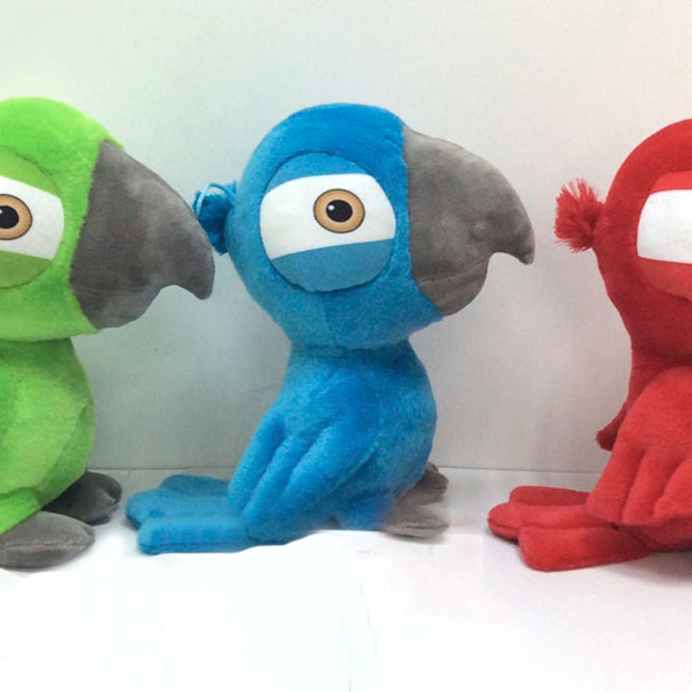 Tropical Parrot Collection, Bright Birds in Three Colors	 for Your Promotion