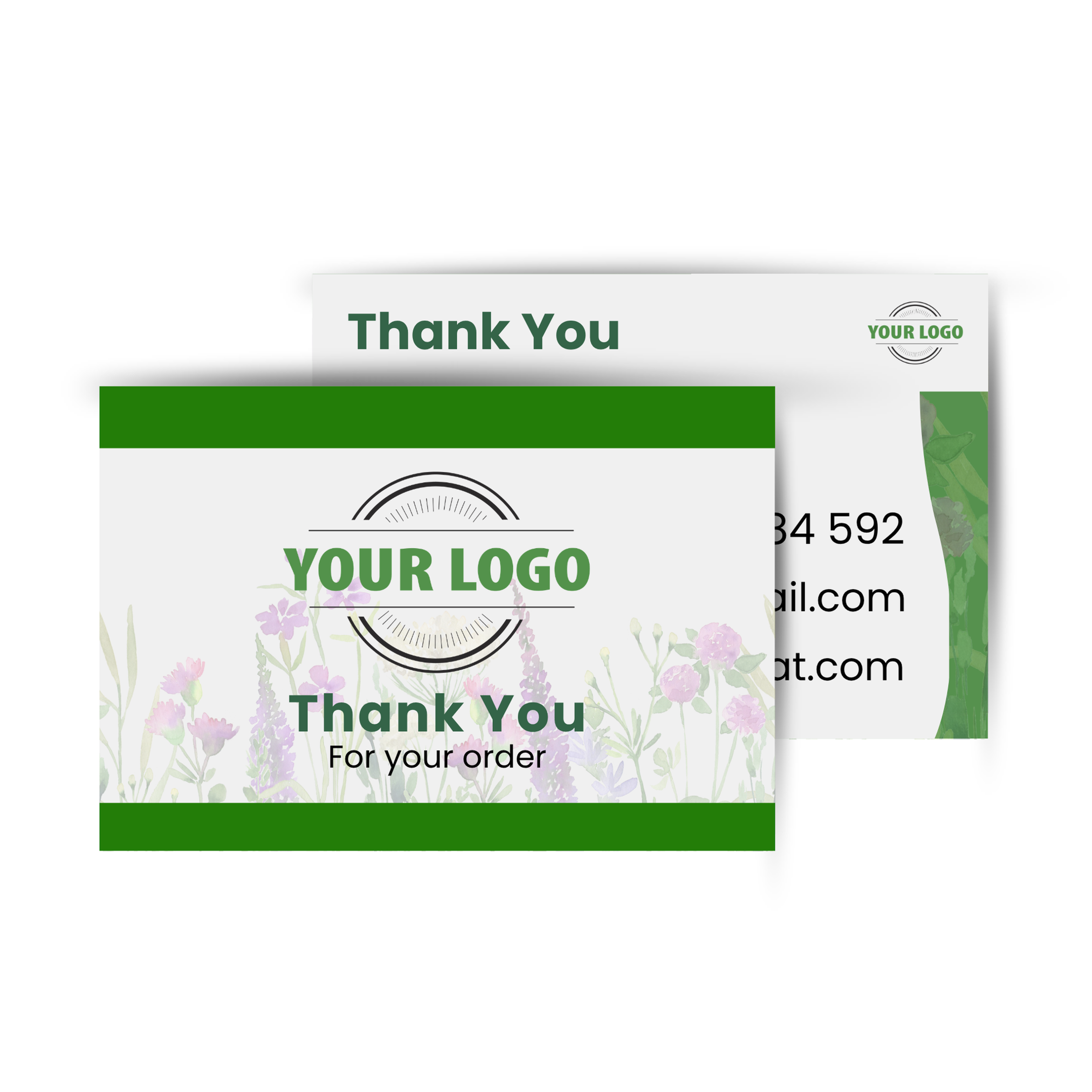 Cartão de Agradecimento A6 - 10.5x14.8cm