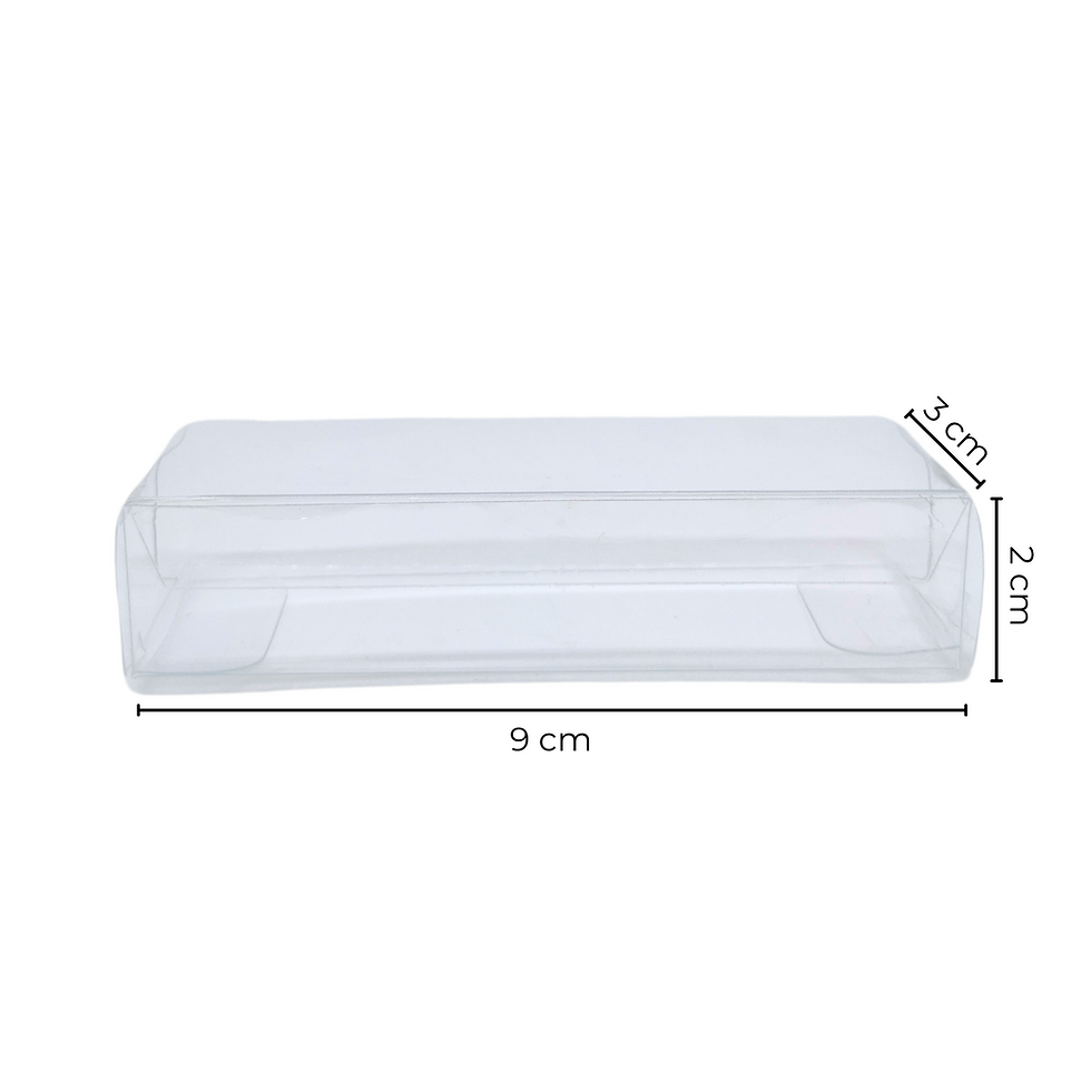 Miniatura: Caixa Acetato Transparente - 90x30x20 mm