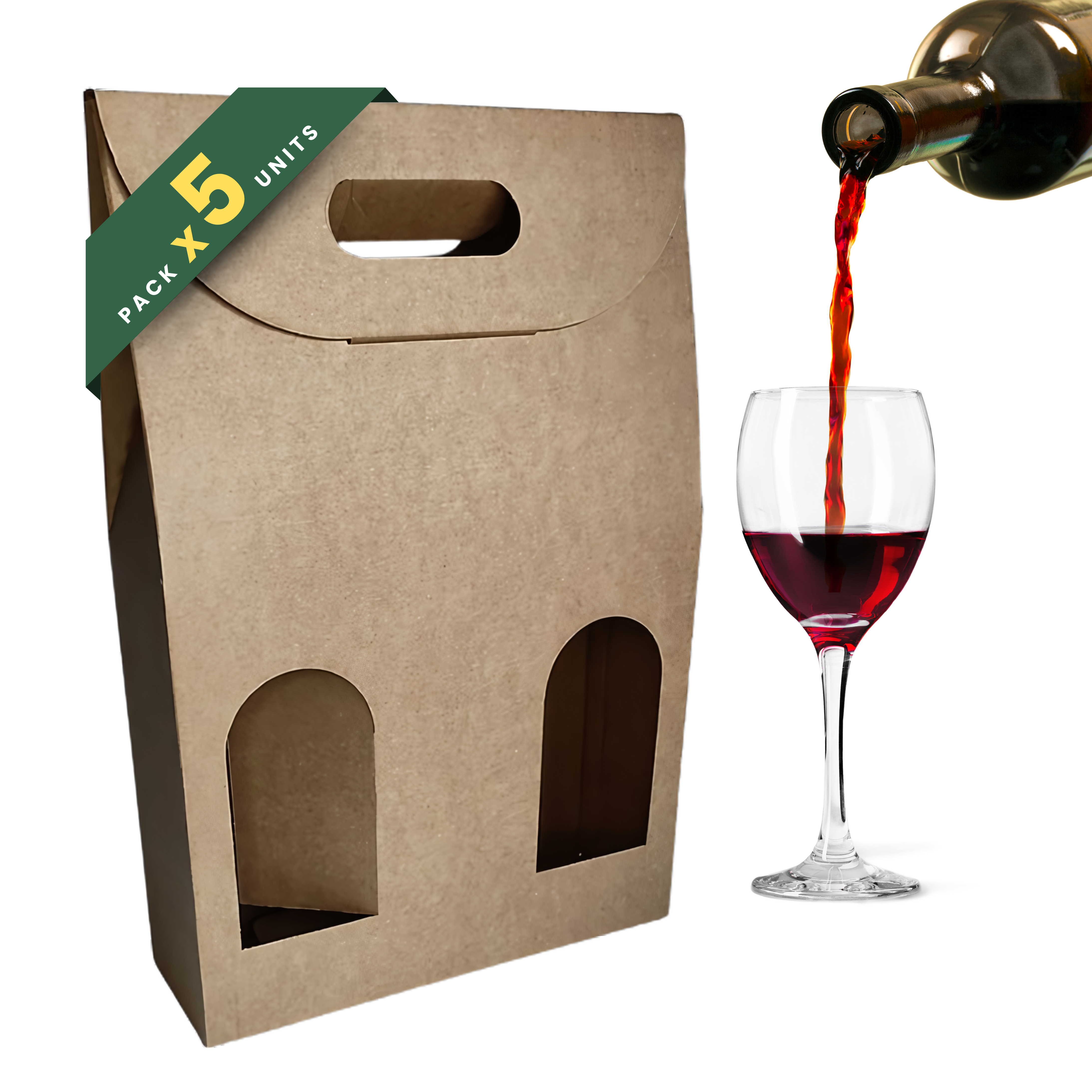 Caixa 3 Garrafas - 27x9x38,5 cm