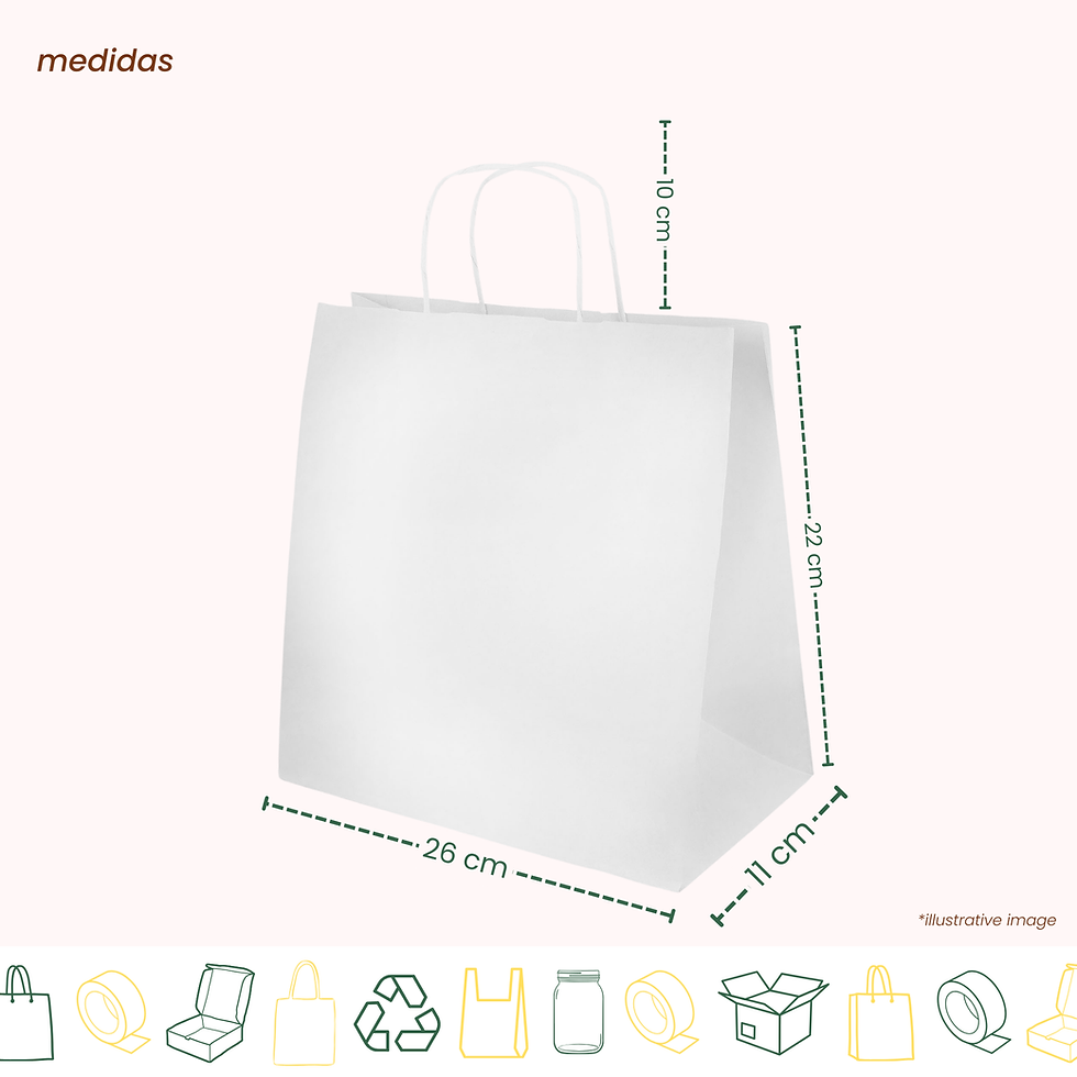 Miniature : Saco Papel Horizontal - 26x11x22 cm