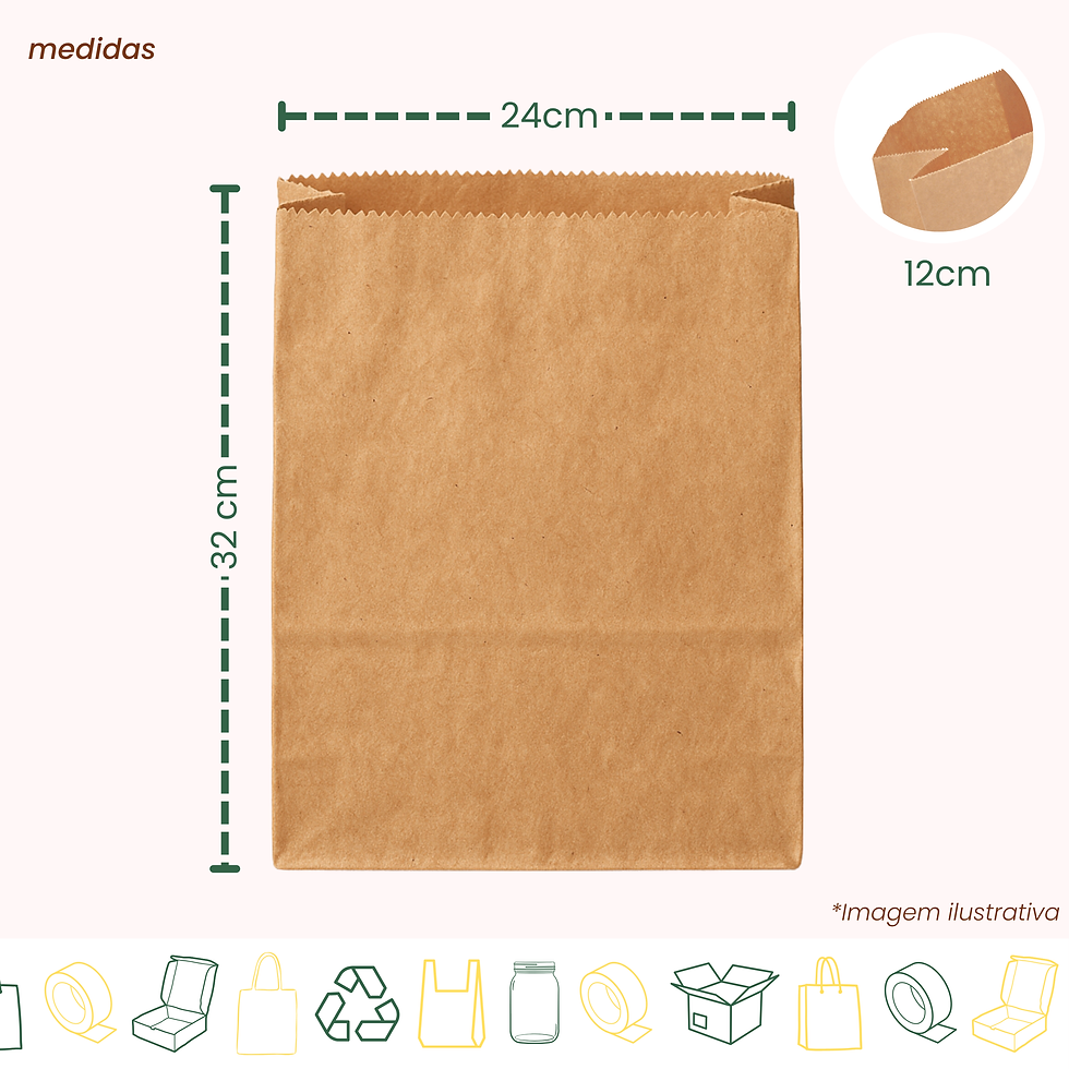 Miniatura: Saco Modelo Americano - 24x12x32 cm