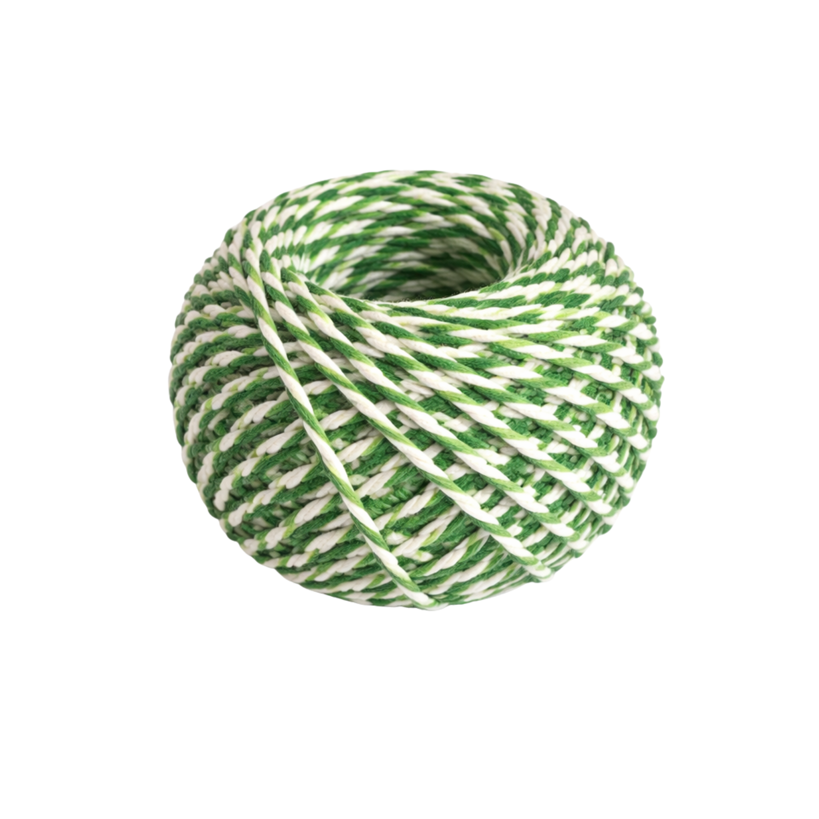 Cordel 2mm - 30 metros White green Premium