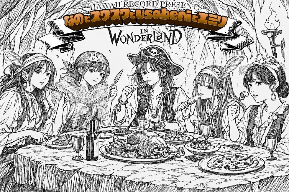 HAWAIIRECORD presents なのとスワスワとusabeniとエミリIN WONDERLAND