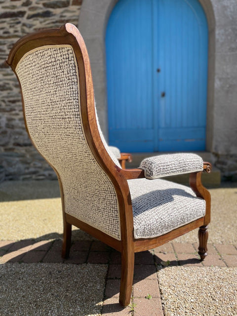 Rénovation fauteuil Voltaire d'époque