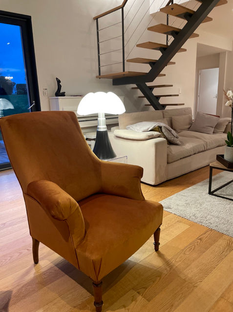 Rénovation d'un fauteuil Anglais