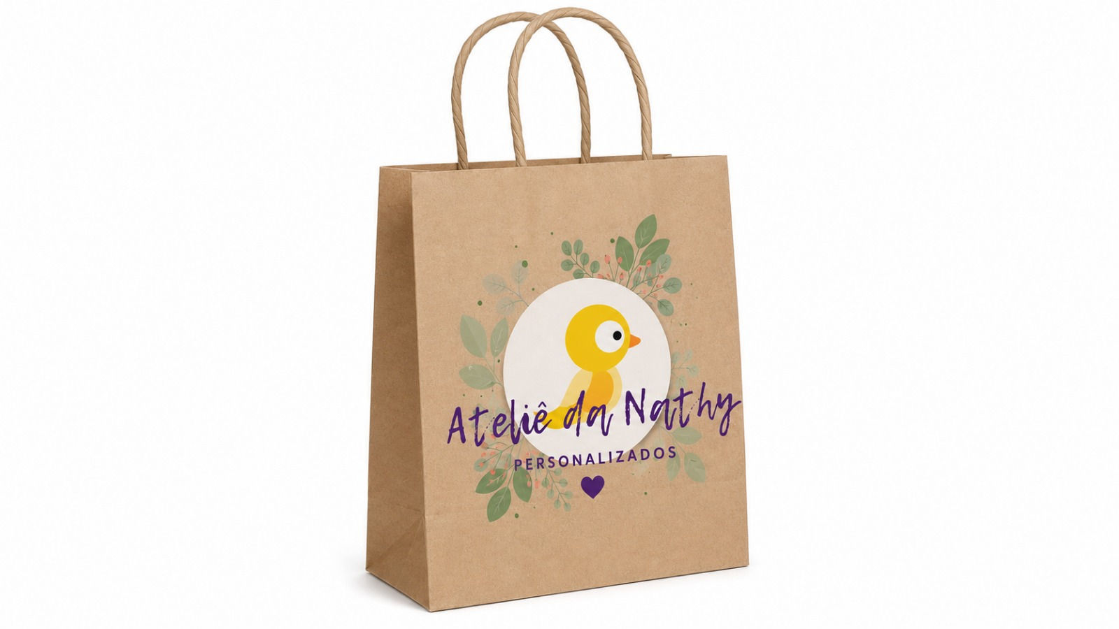 SACOLA PAPEL KRAFT PERSONALIZADA