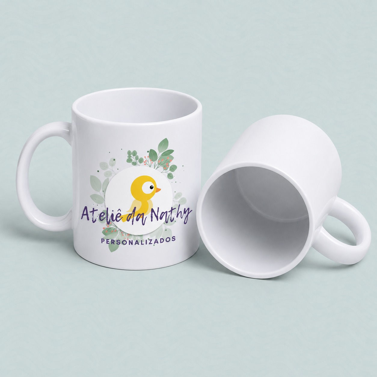 Caneca de polímero Branca