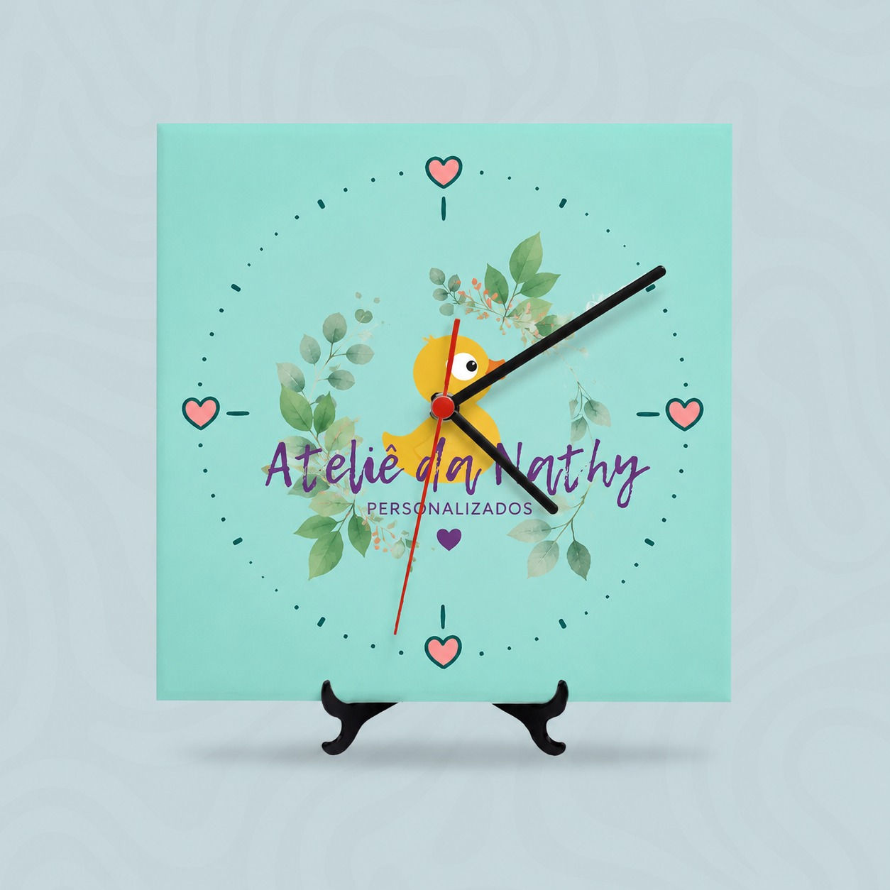 RELÓGIO DE AZULEJO PERSONALIZADO
