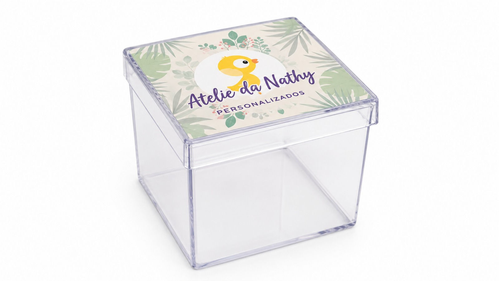 CAIXA DE ACRÍLICO 5X5 PERSONALIZADA