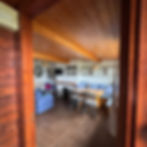 Interior photo of one of the Killinure Chalets