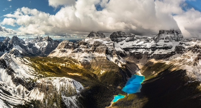 Marvel Pass -& Mt. Assiniboine Aerial Photo
