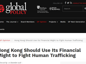 Hong Kong Should Use its Financial Might to Fight Human Trafficking