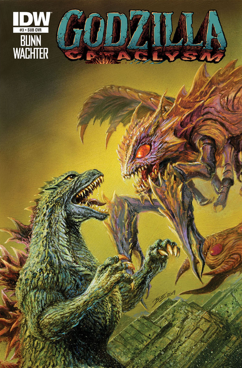 Godzilla vs Megaguirus Art by Bob Eggleton