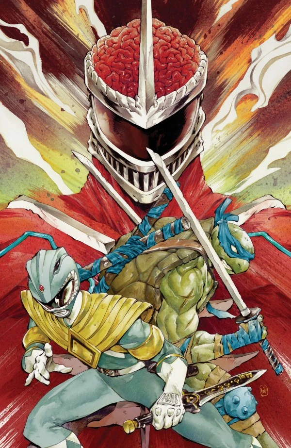Power Rangers / Teenage Mutant NInja Turtles III Issue 4 Cover