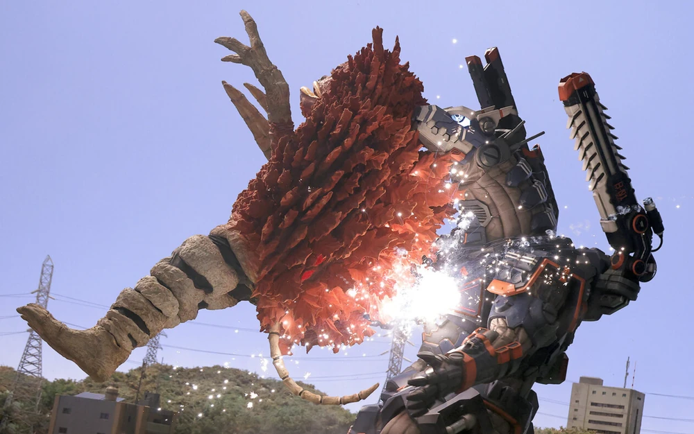 Garamon using spikes on Earth Garon