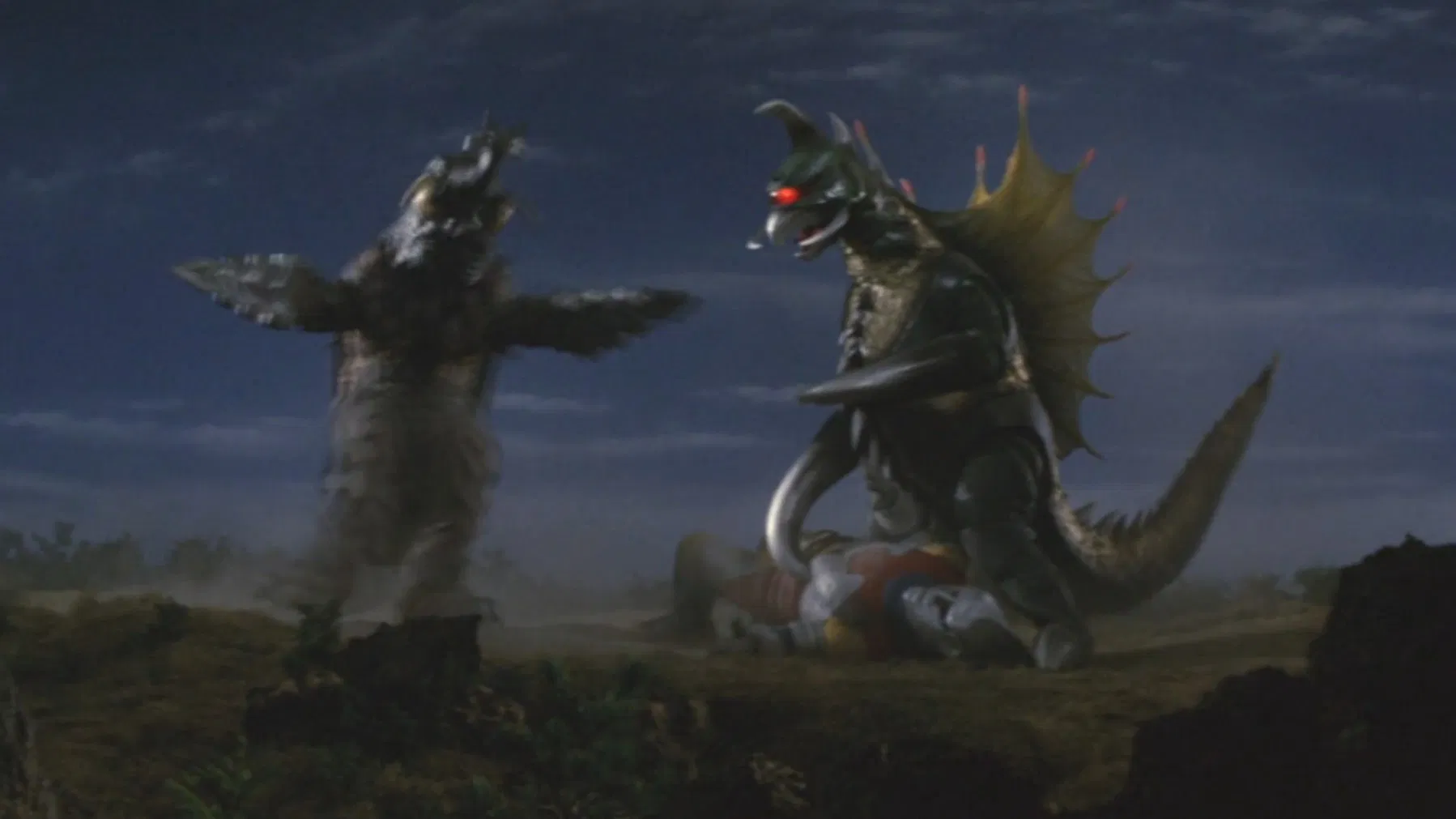 Megalon & Gigan Beating on Jet Jaguar