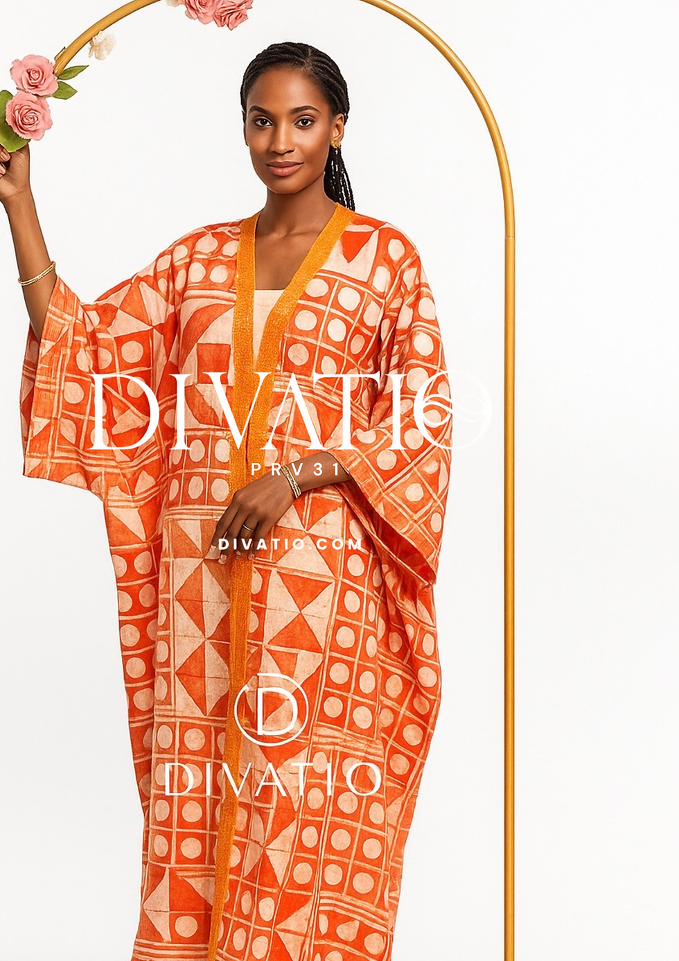 Thumbnail: Sequined Adire Kaftan 