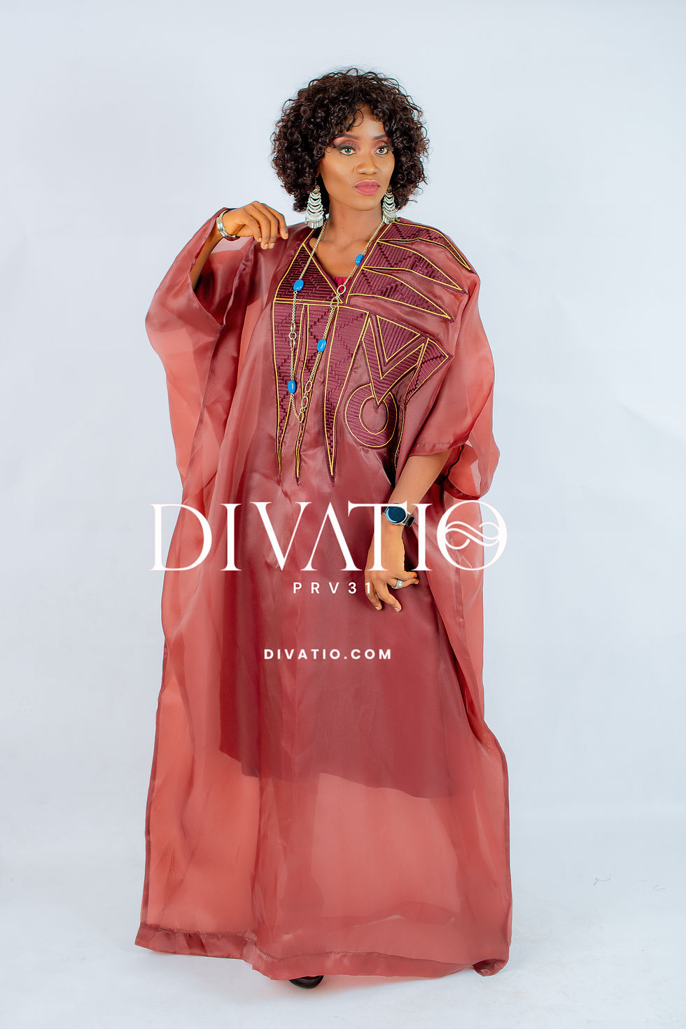 Thumbnail: Jeje Organza With Satin Agbada - Trad Style