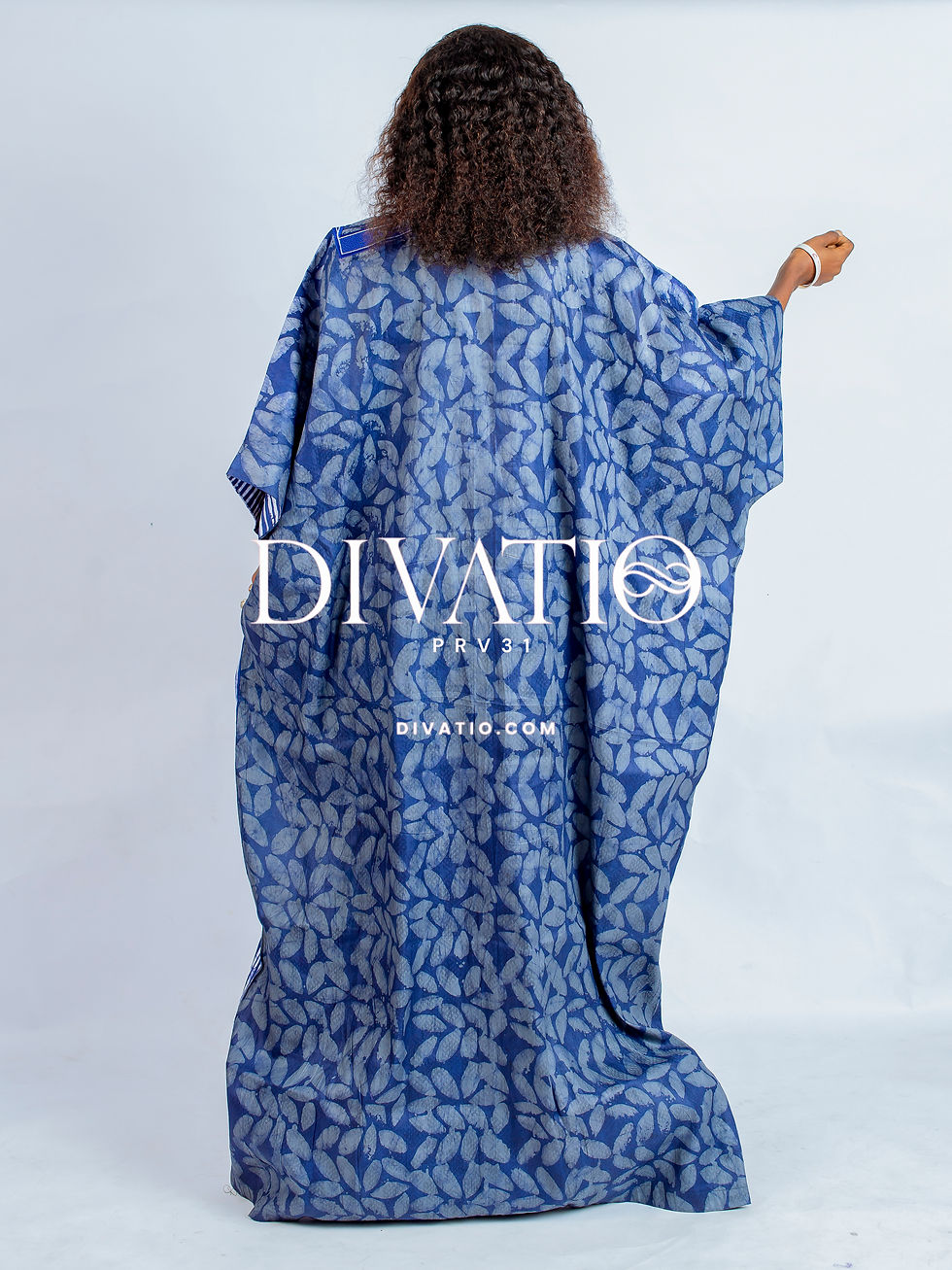Thumbnail: Titi Embroidered Adire Boubous