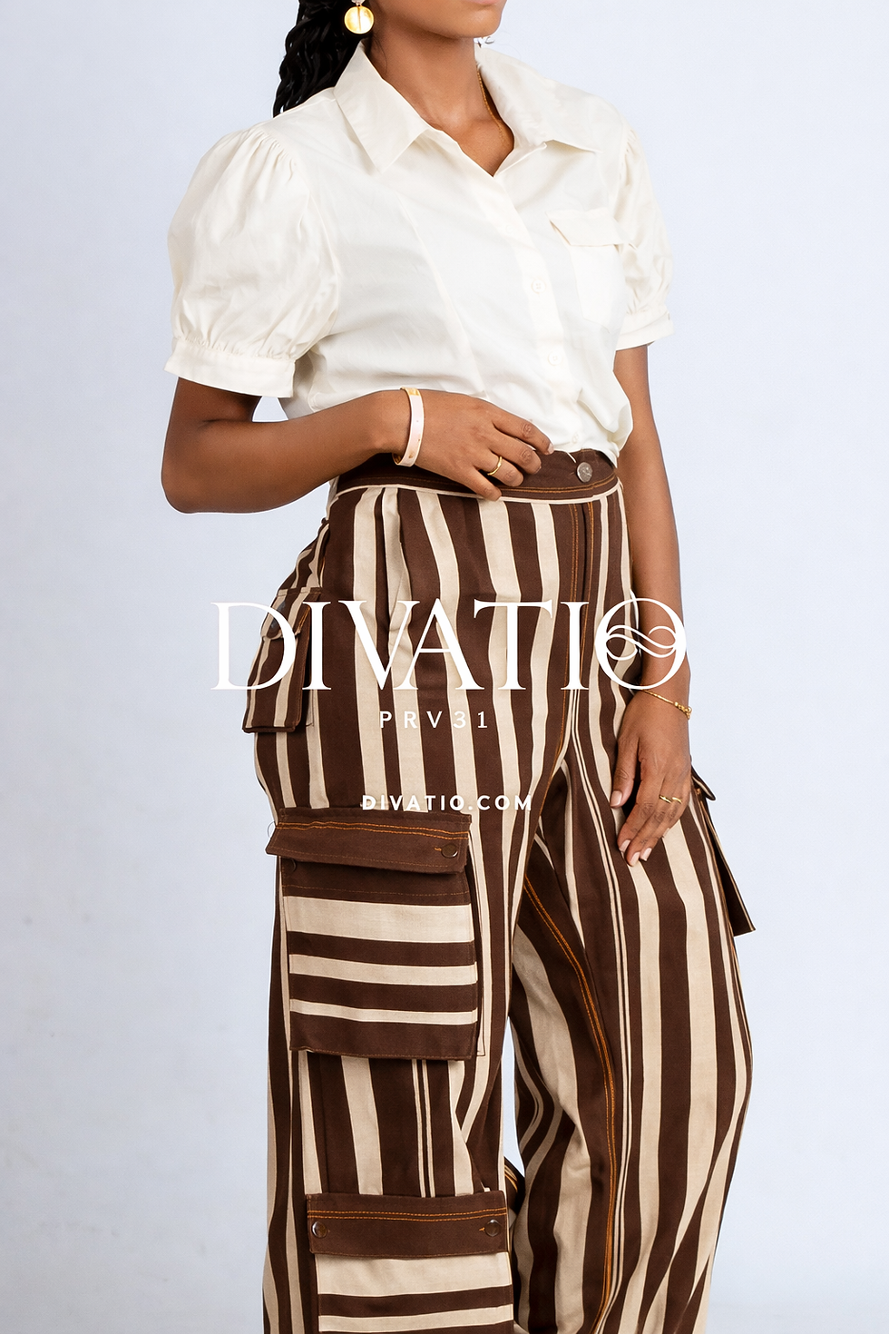 Thumbnail: Tiwa Striped Aso Oke Pants