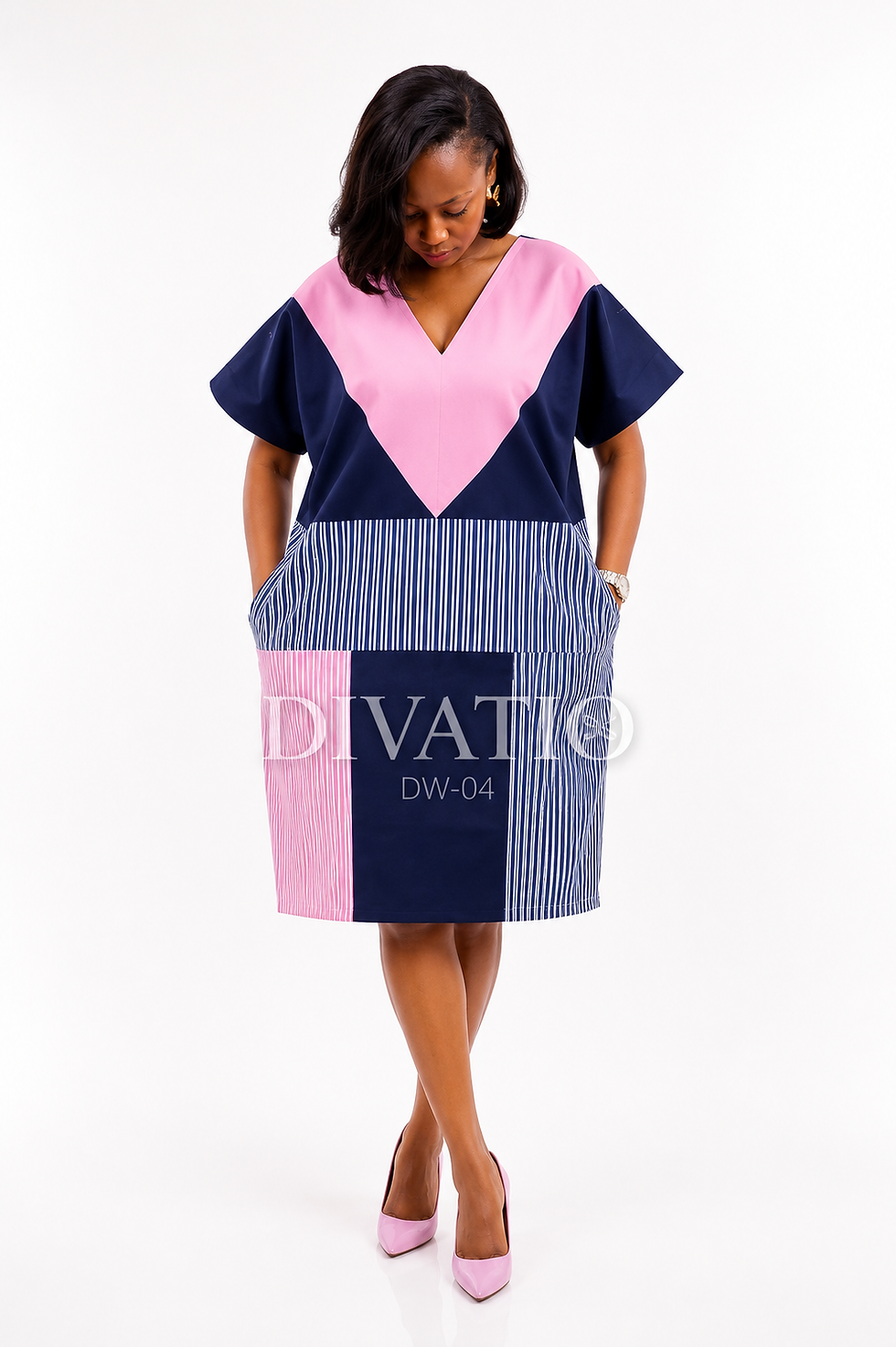 Thumbnail: Didi Striped Aso Oke Shift Dress