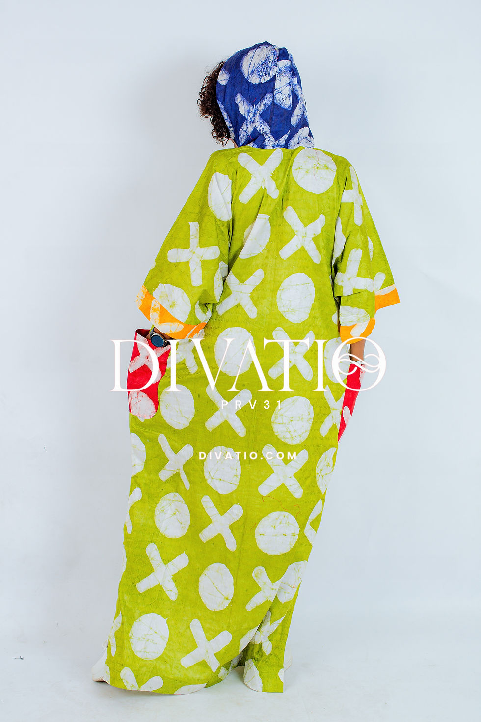 Thumbnail: Nini Adire Hoodie Dress