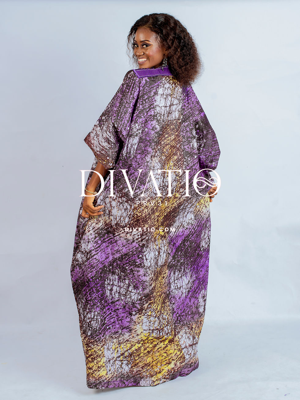 Thumbnail: Titi Embroidered Adire Boubous