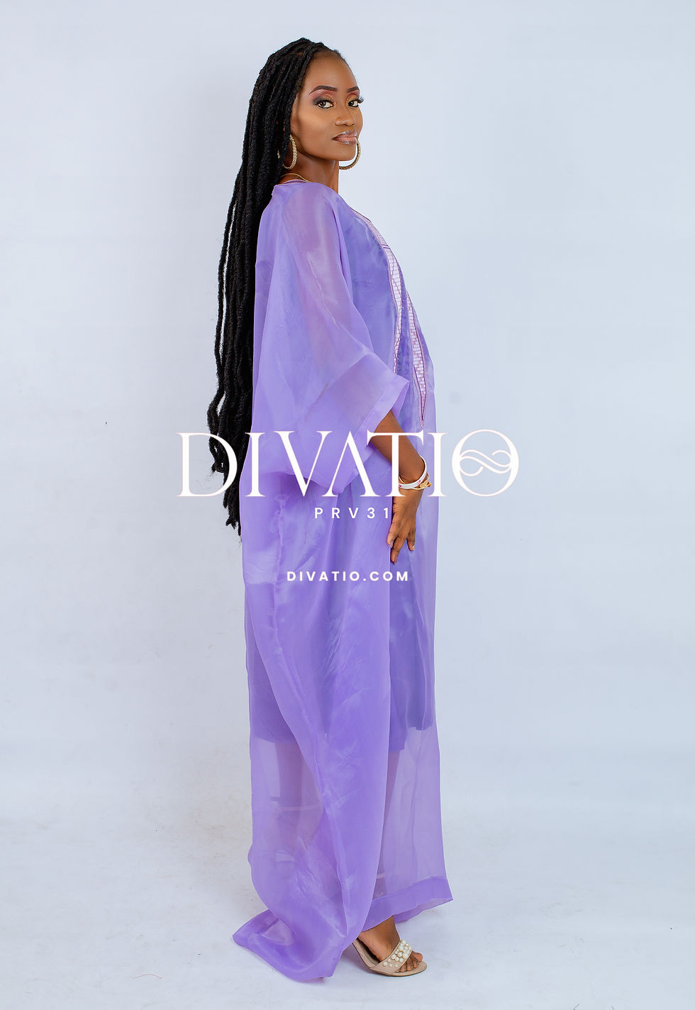 Thumbnail: Jeje Organza With Satin Agbada - Box Style
