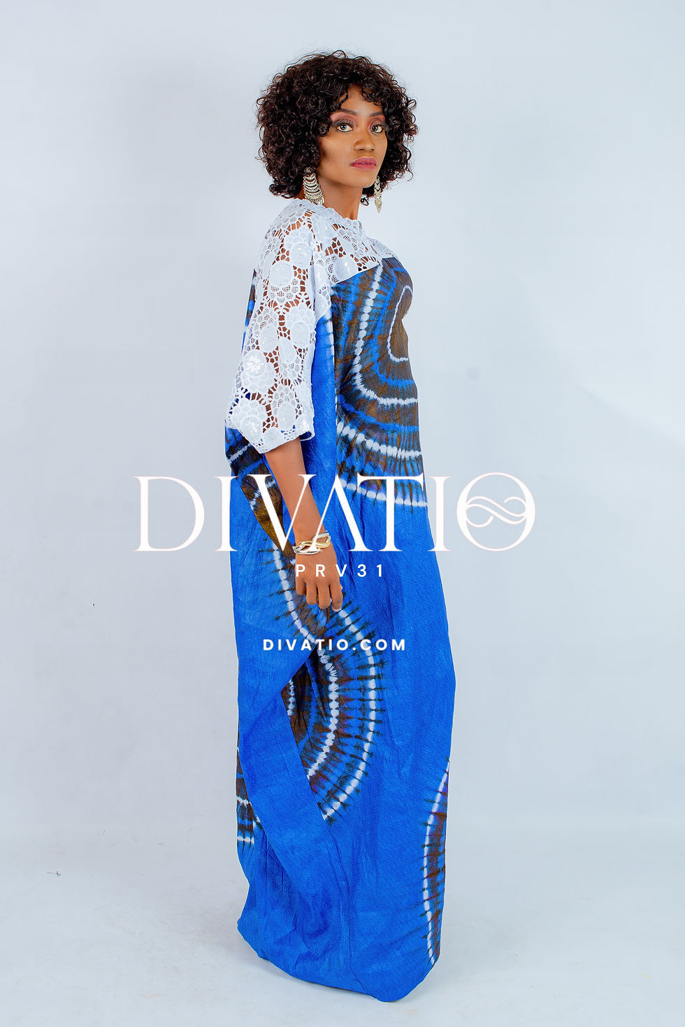 Thumbnail: Gigi Adire Lace Dress