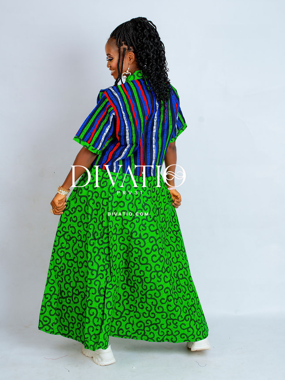 Thumbnail: Sasha Adire Crop & Skirt Set