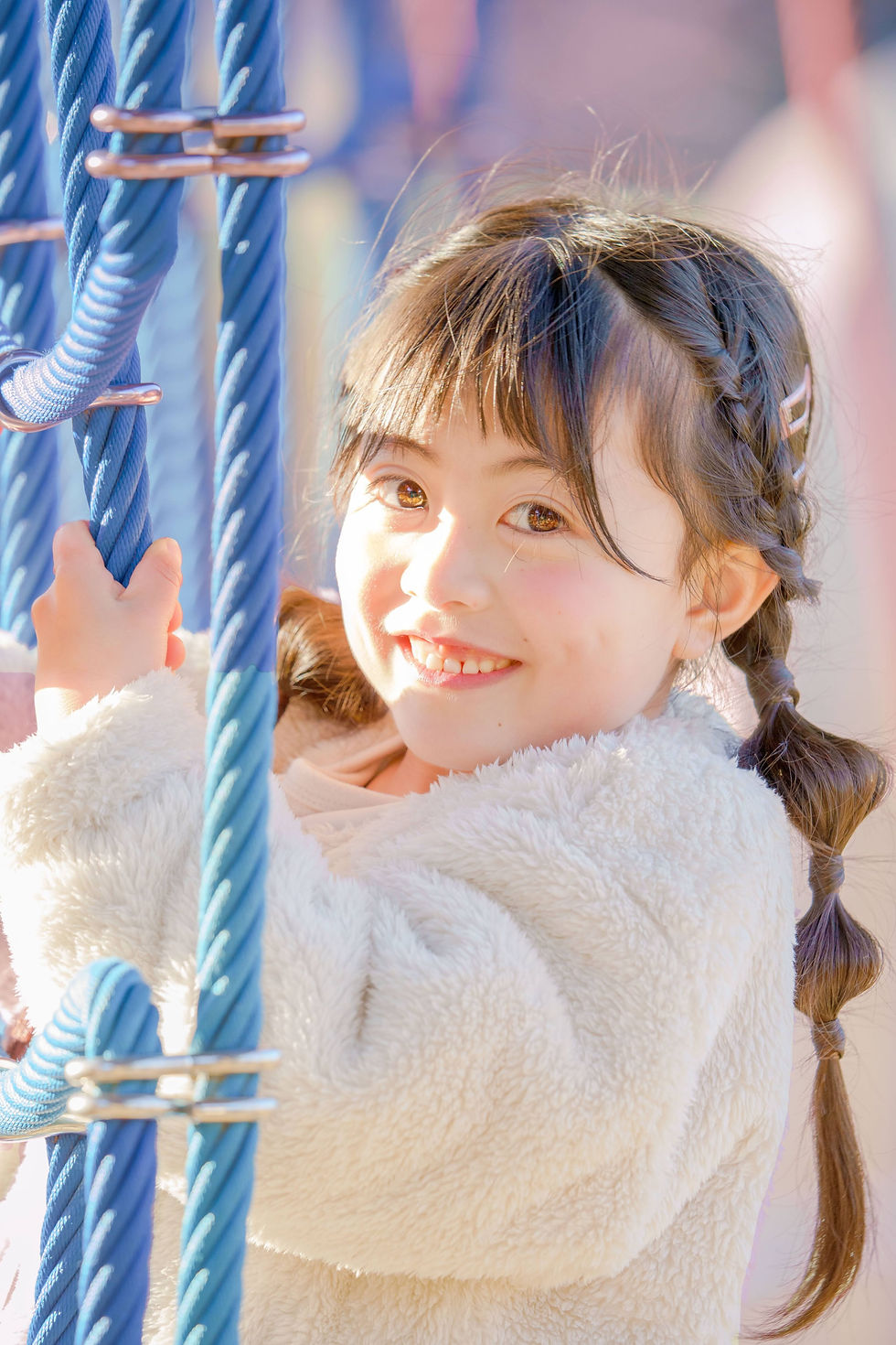 イルミネーション子供ポートレート撮影