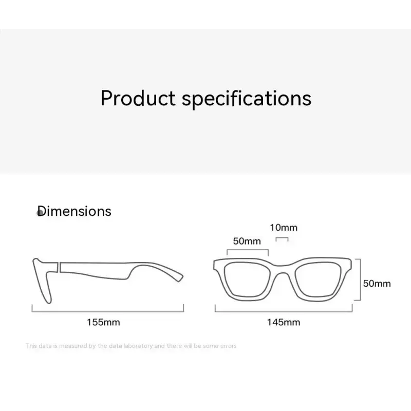Thumbnail: Smart Glasses Black Technology Headset Bluetooth Sunglasses