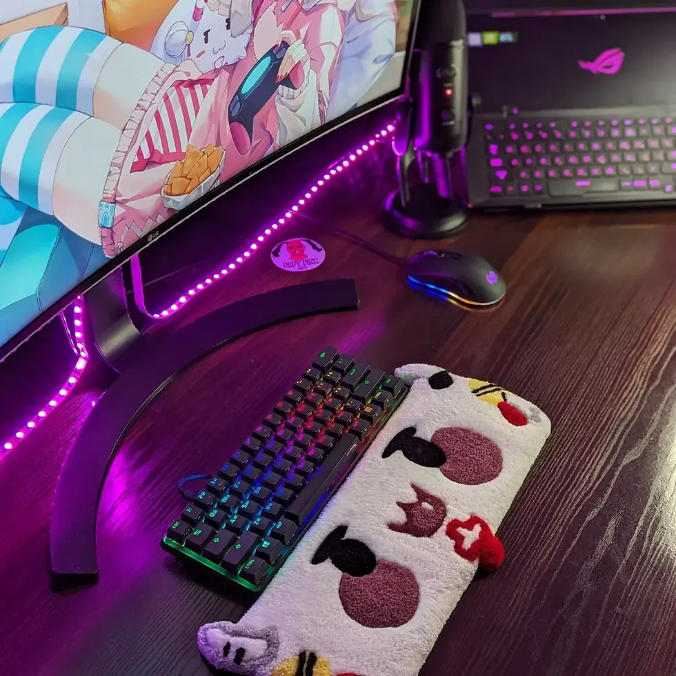 Küçük resim: Anime Tufien Tufting Klavye Destek Halısı