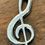 Thumbnail: Treble clef key chain