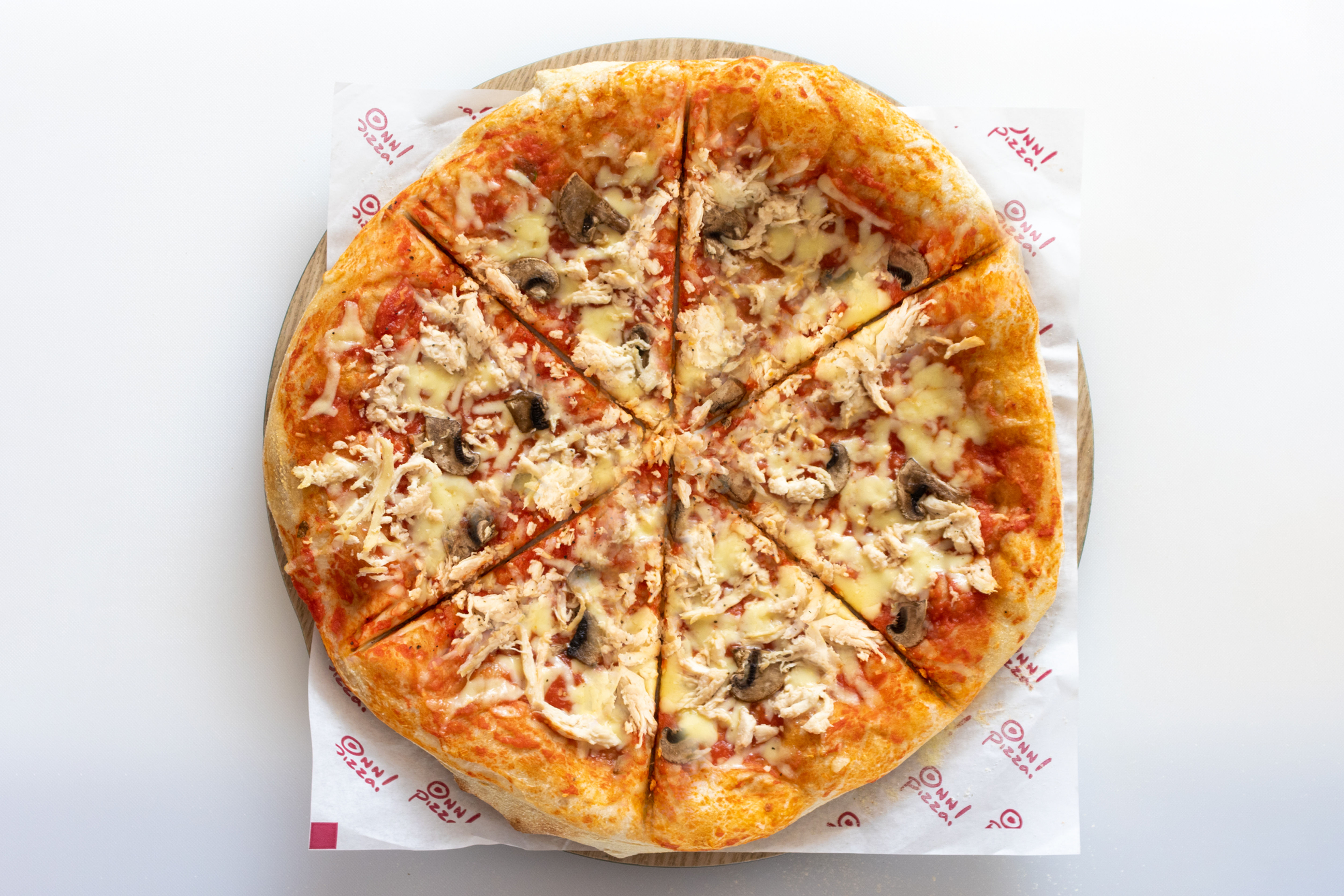 M.G Pizza Pollo Champiñones (Tamaño: 30cm)