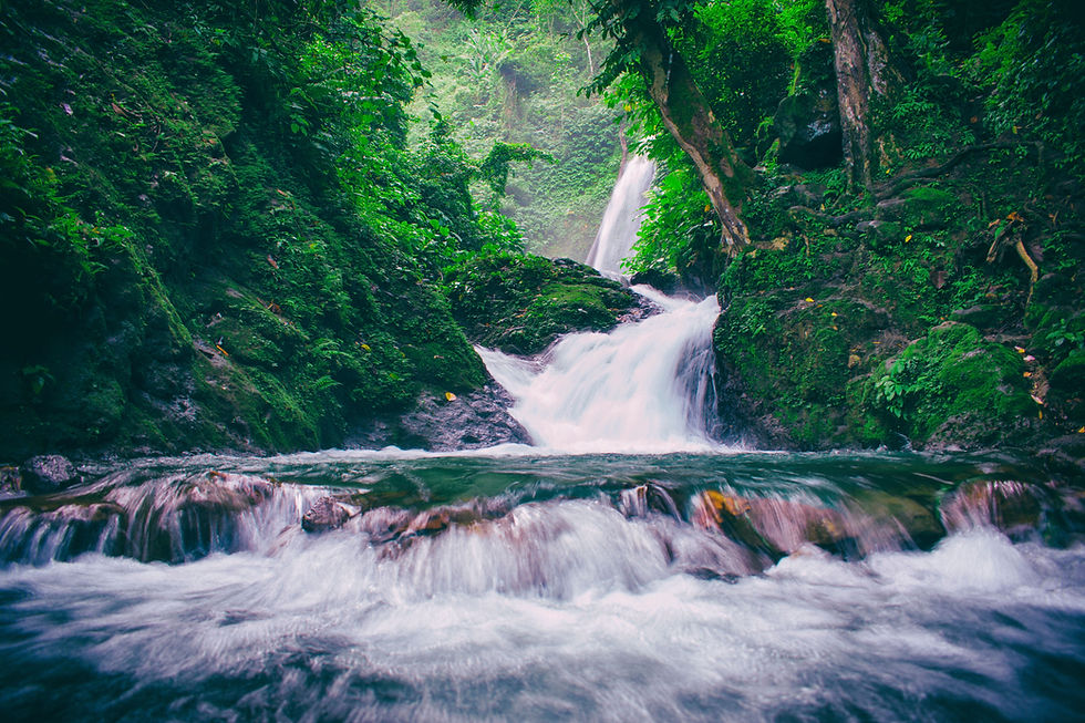 Cascading water