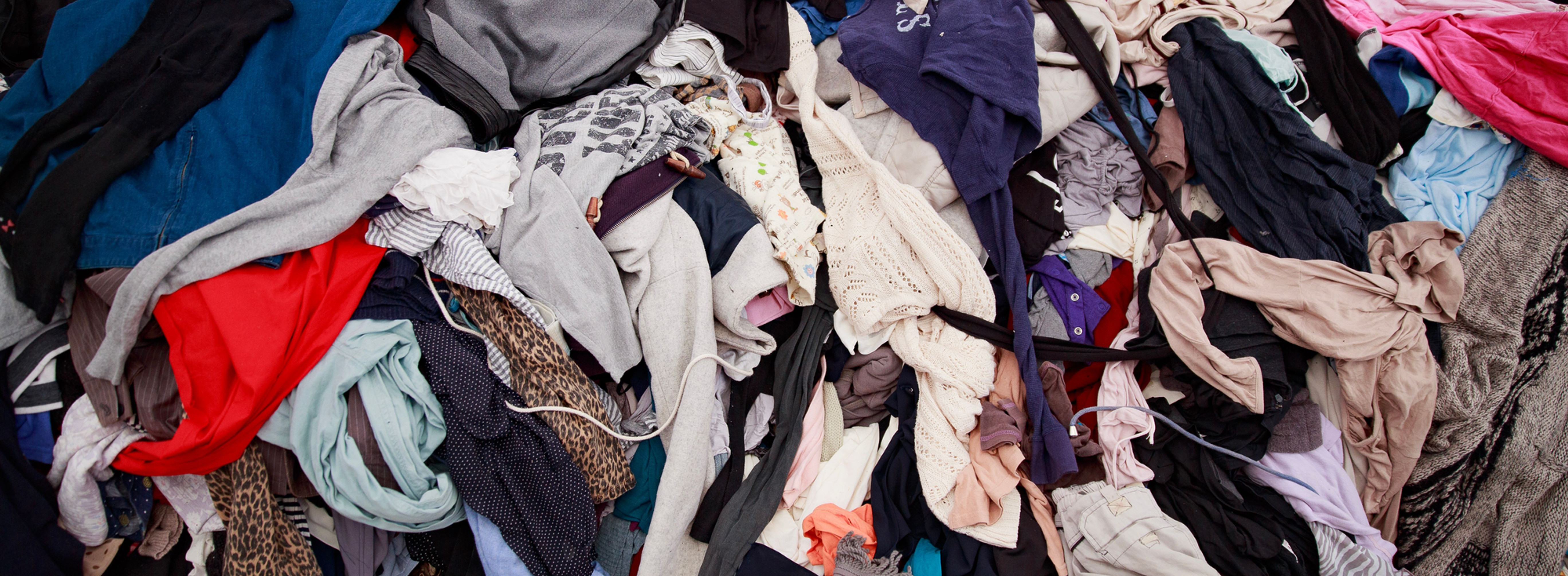 large pile of clothes