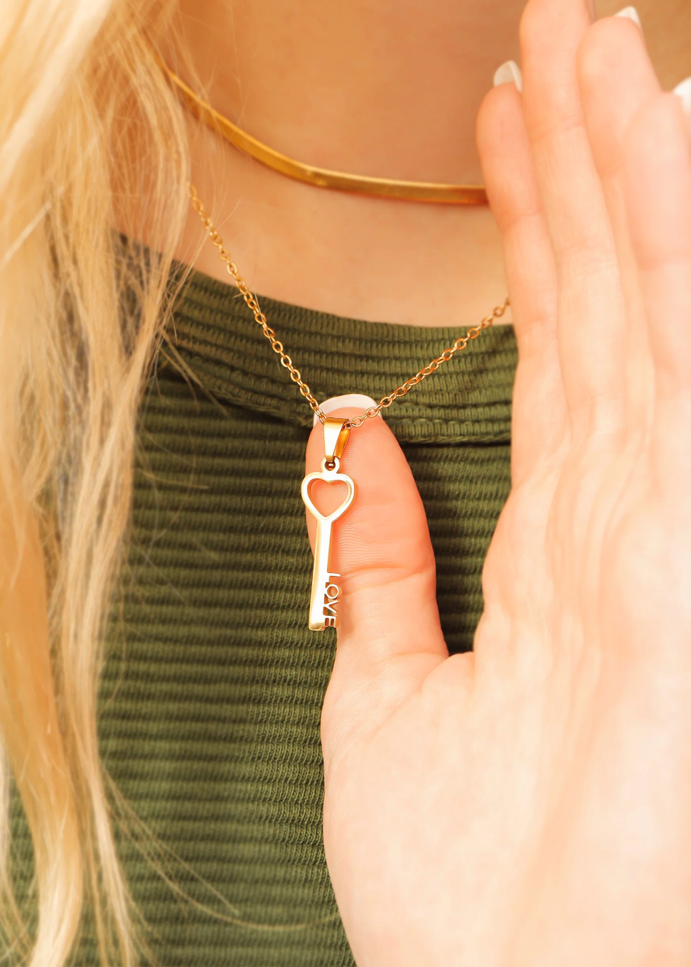 Thumbnail: KEY TO MY HEART | key charm necklace