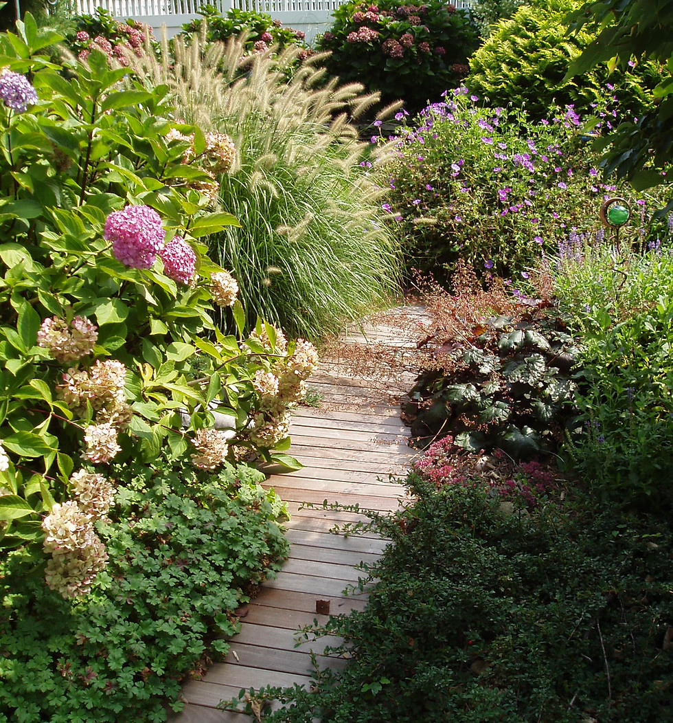 Roll-out boardwalk garden path