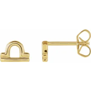 Thumbnail: 14K Yellow Zodiac Earrings