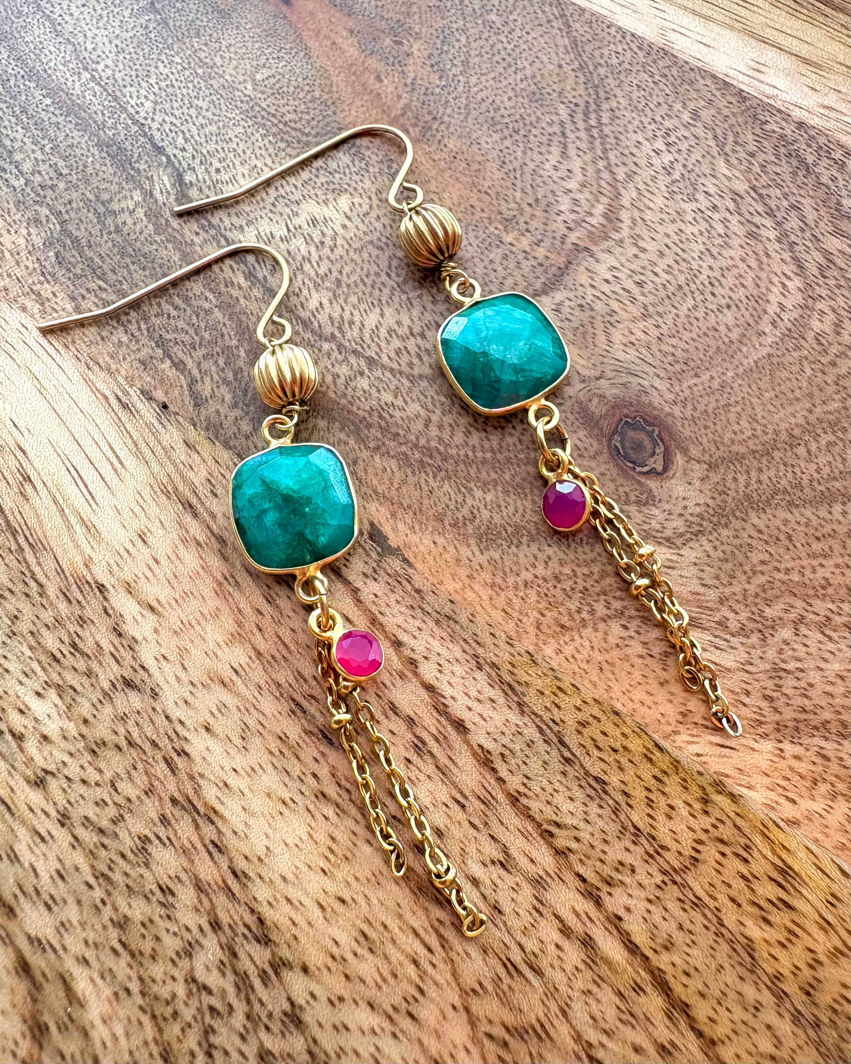 Ilana Boucles d’oreilles Quartz et Agates