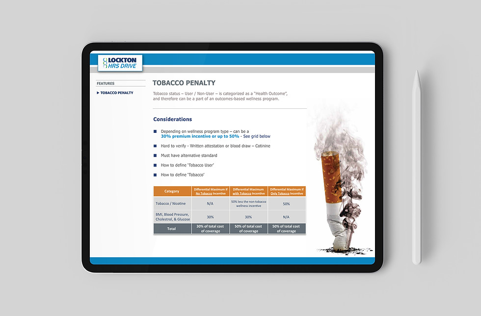 SECTION SLIDE — TOBACCO PENALTY