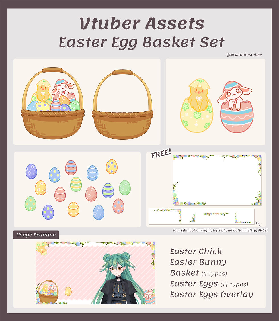 Thumbnail: Easter Egg Basket Set | イースターエッグ バスケットセット