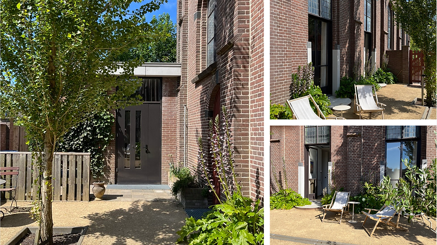 Kloostertuin met entree B&B de Hoffstee