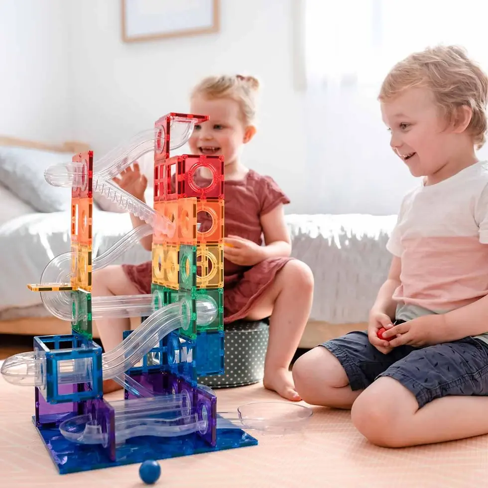 Miniaturbild: Connetix  Kugelbahn Rainbow Ball Run Pack - 92 Teile