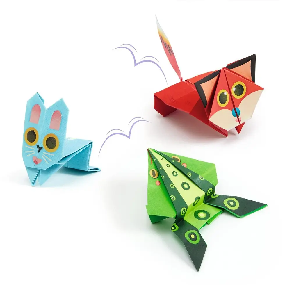 Miniaturbild: Origami springende Tiere