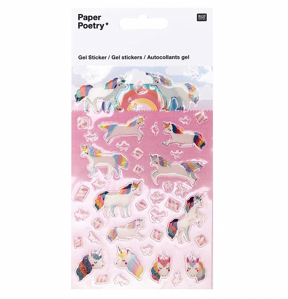 Gelsticker Einhörner